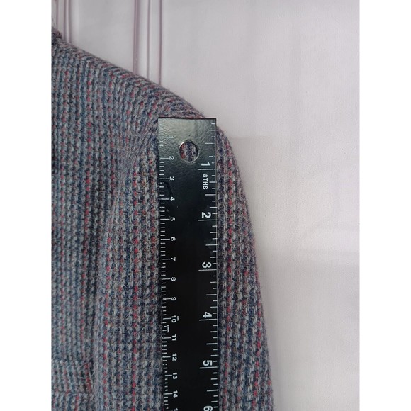 VTG EC Cross County‎ Fashions Womens 100% Pure Wool Blazer SZ 12 Navy Blue Lined - Picture 13 of 16